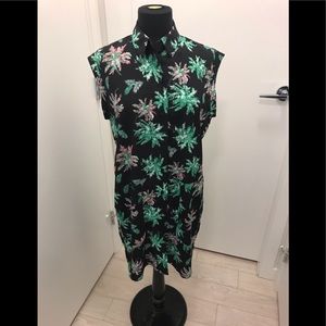 ❤️The foruard Mac sleeveless leaves shirt dress S